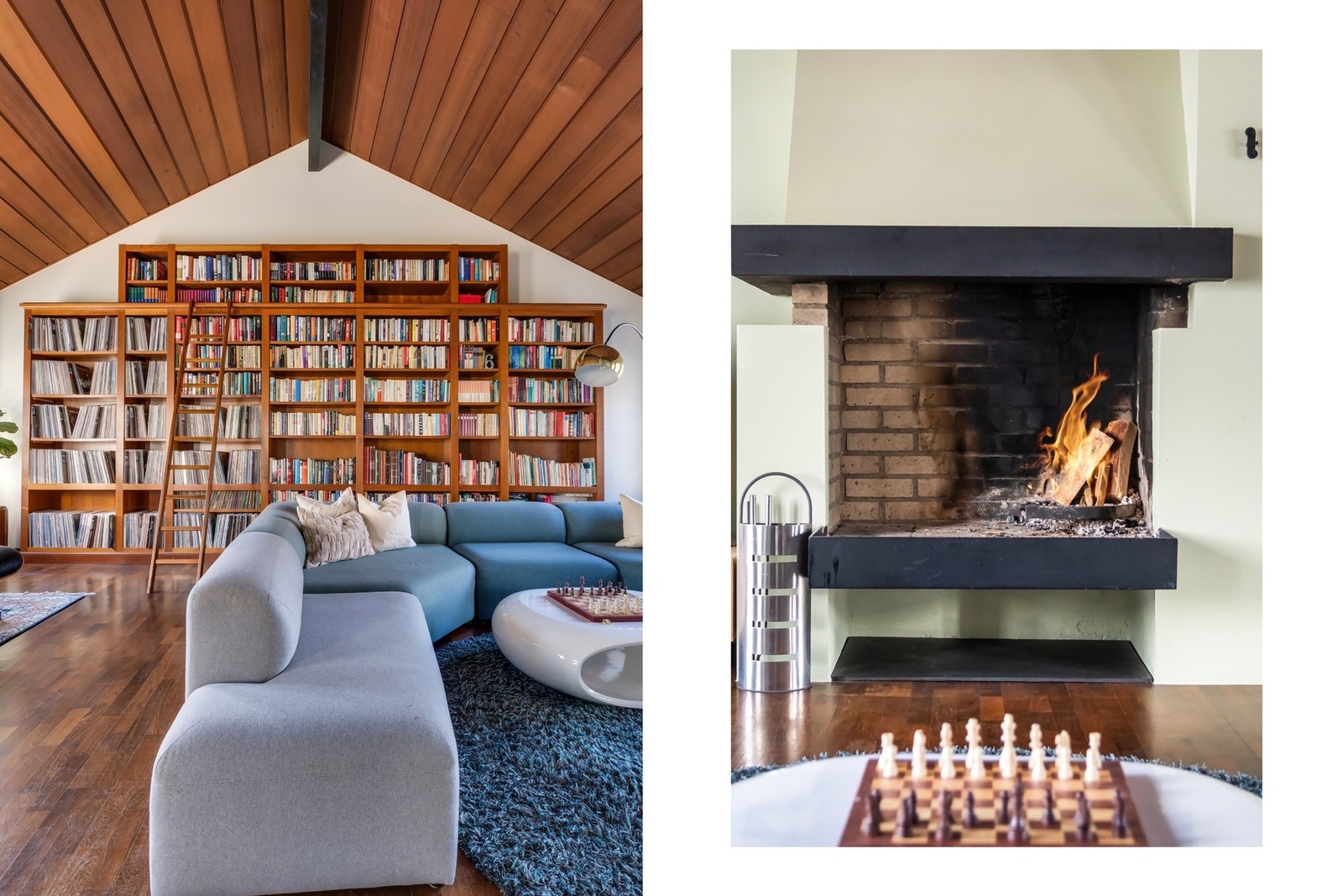 I 1975 fikk imidlertid den nye direktøren inn i sine ansettelsesvilkår at han skulle få flytte inn i samvirkelagsboligen. De sparte ikke på noe, brukte eksklusiv amerikansk Redwood og Oregon Pine som panel på vegger og tak, og mahogni parkett, som den dag Galleribilde