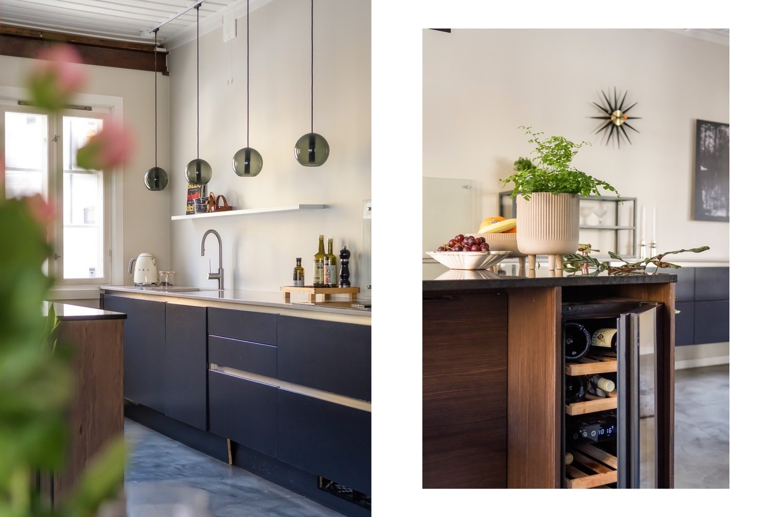 Komposittstein benkeplater med underlimt oppvaskkum. Galleribilde