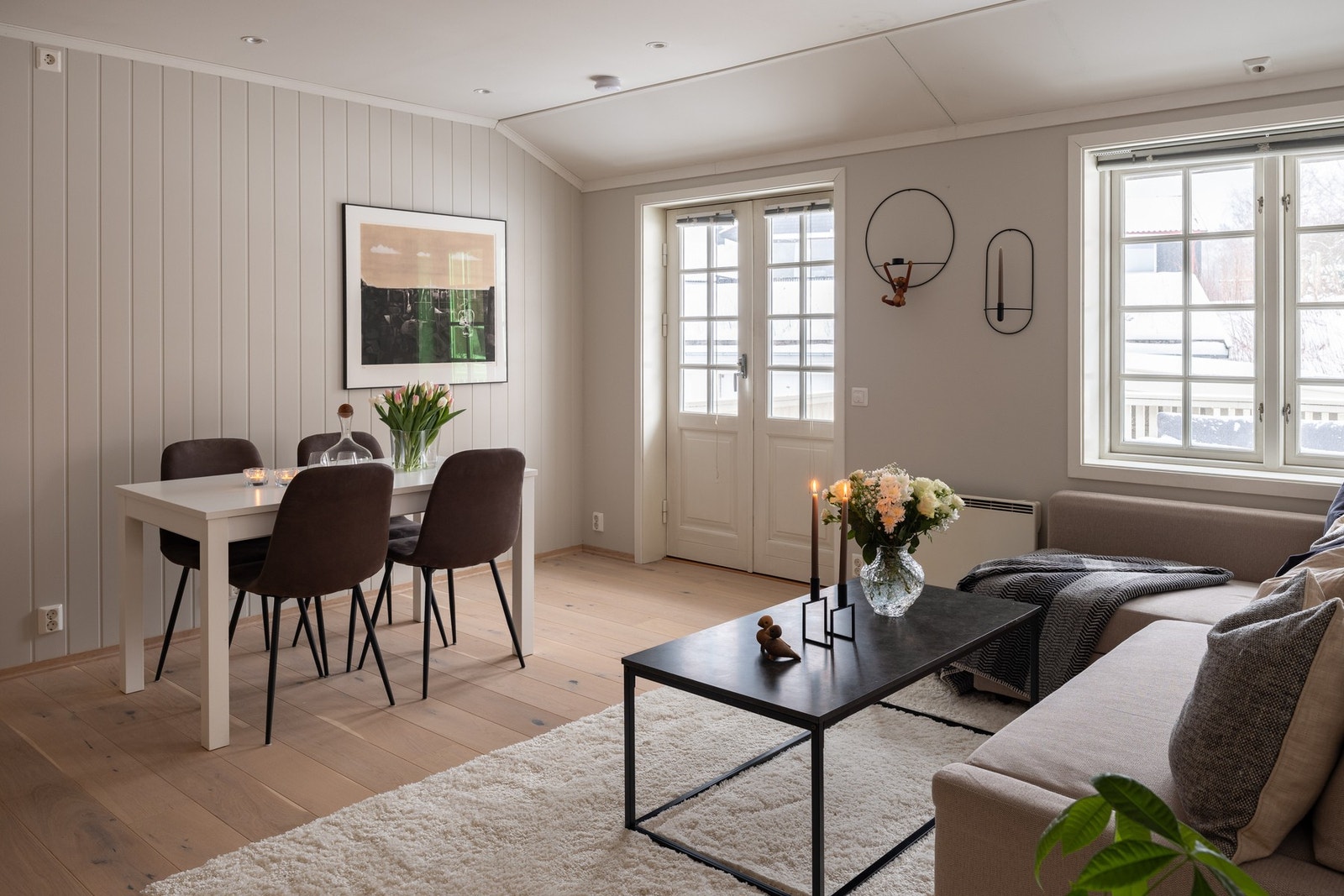 Her har man direkte utgang til verandaen. Galleribilde