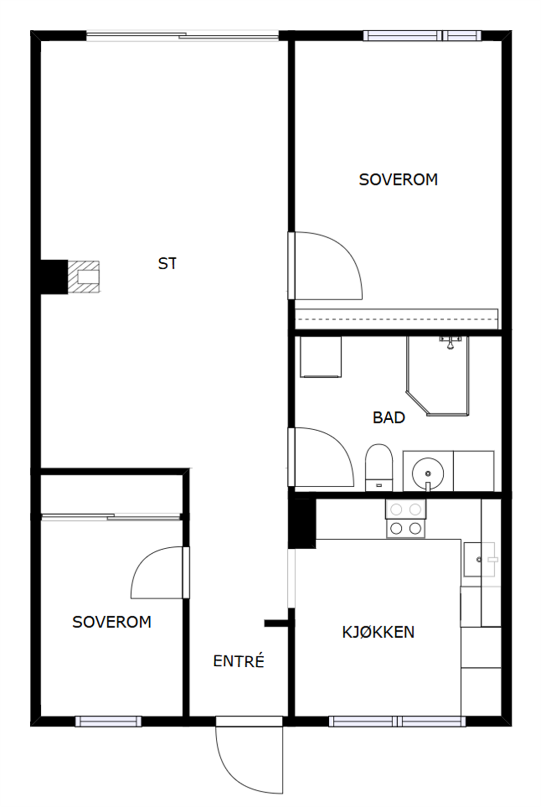 Plantegning. Galleribilde