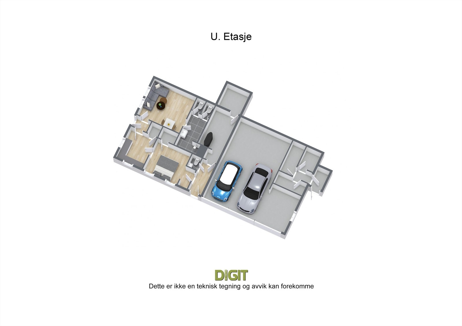 Hadelandsveien 1062-1068 - 3D - U Galleribilde