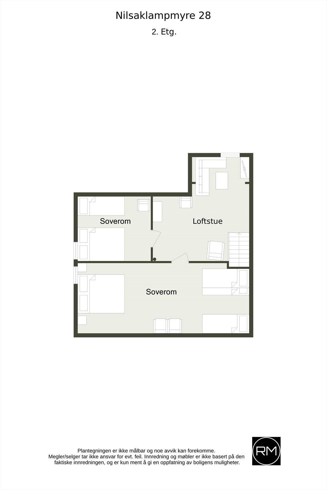 Planskisse 2. etasje Galleribilde