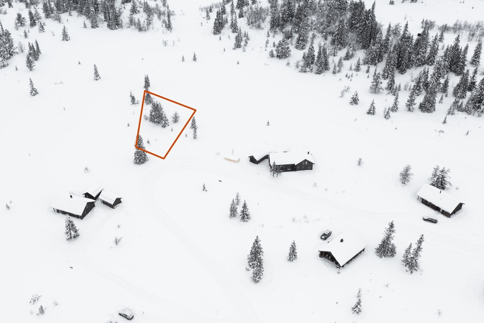 Tomten har en riktig beliggenhet internt Galleribilde