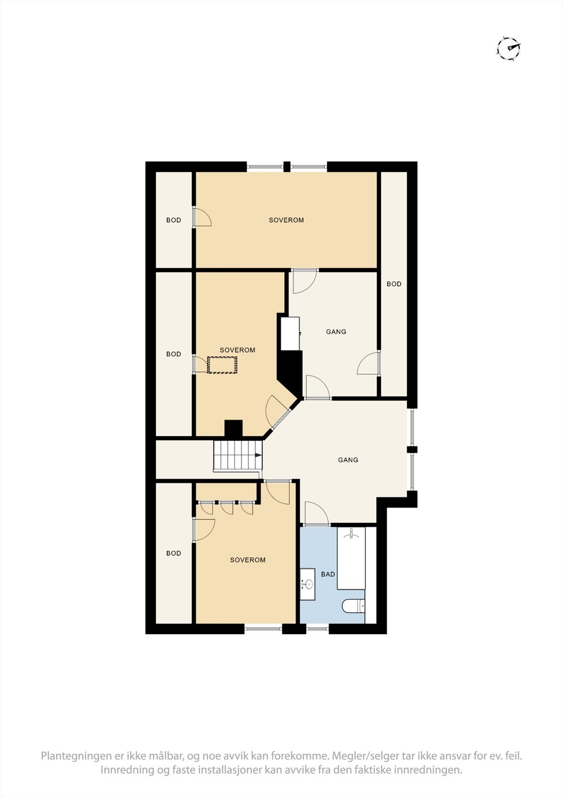 Plantegning 2.etasje Galleribilde