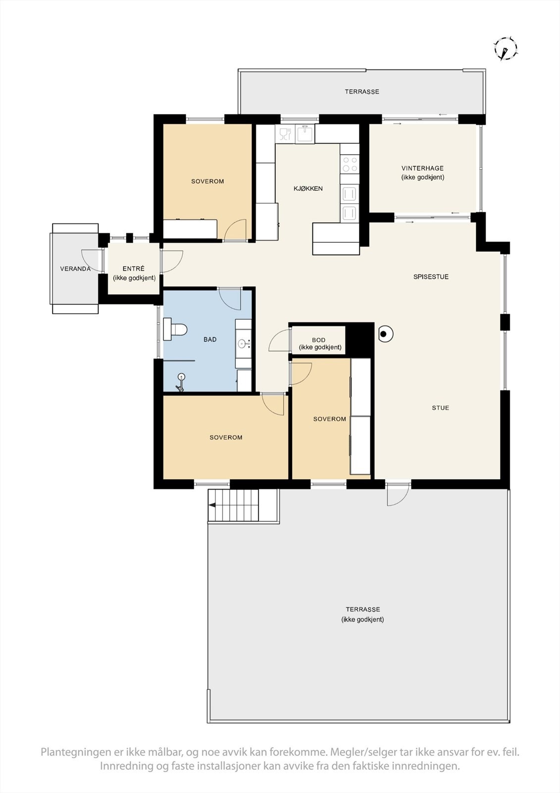 Plantegning for 1. etasje. Galleribilde