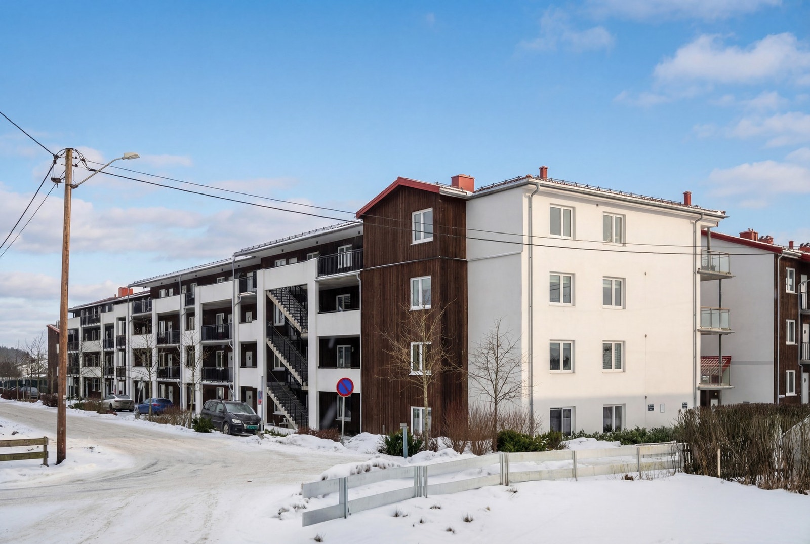 Leiligheten ligger i rolige omgivelser på Halmstad Galleribilde