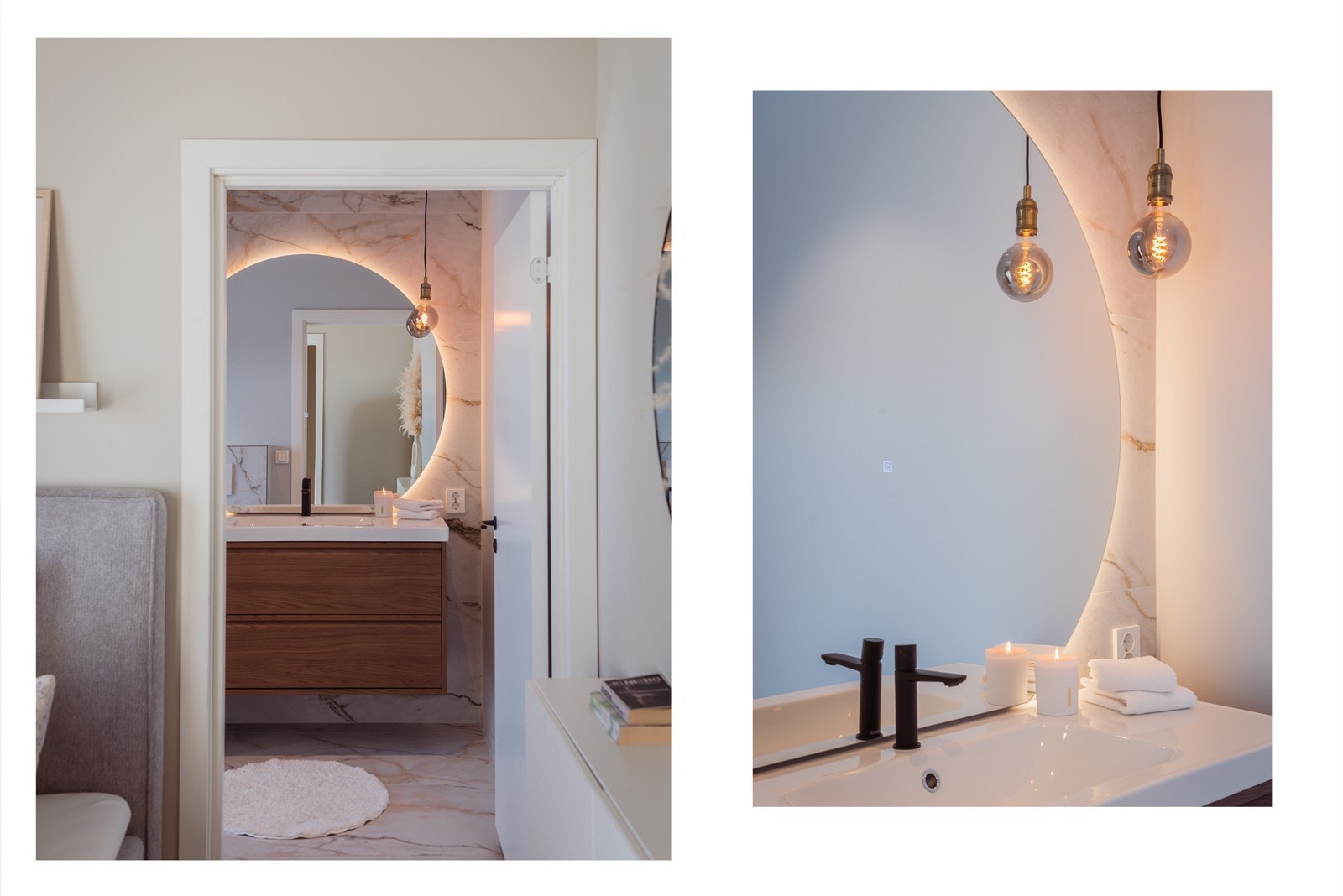 Bad med inngang fra soverommet gir ekstra komfort i hverdagen. Galleribilde