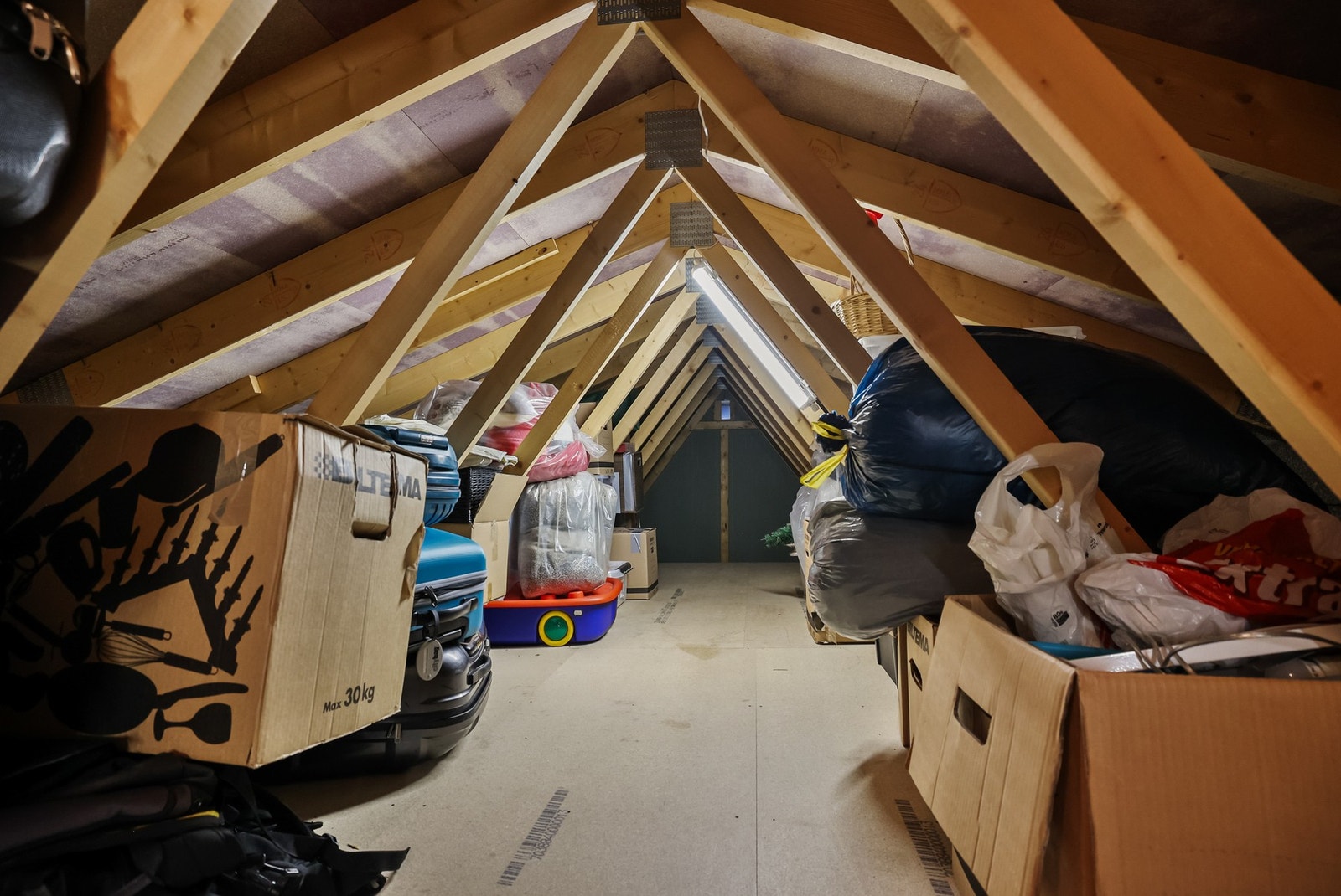 Mørkeloftet sørger for ekstra god lagringsplass. Galleribilde