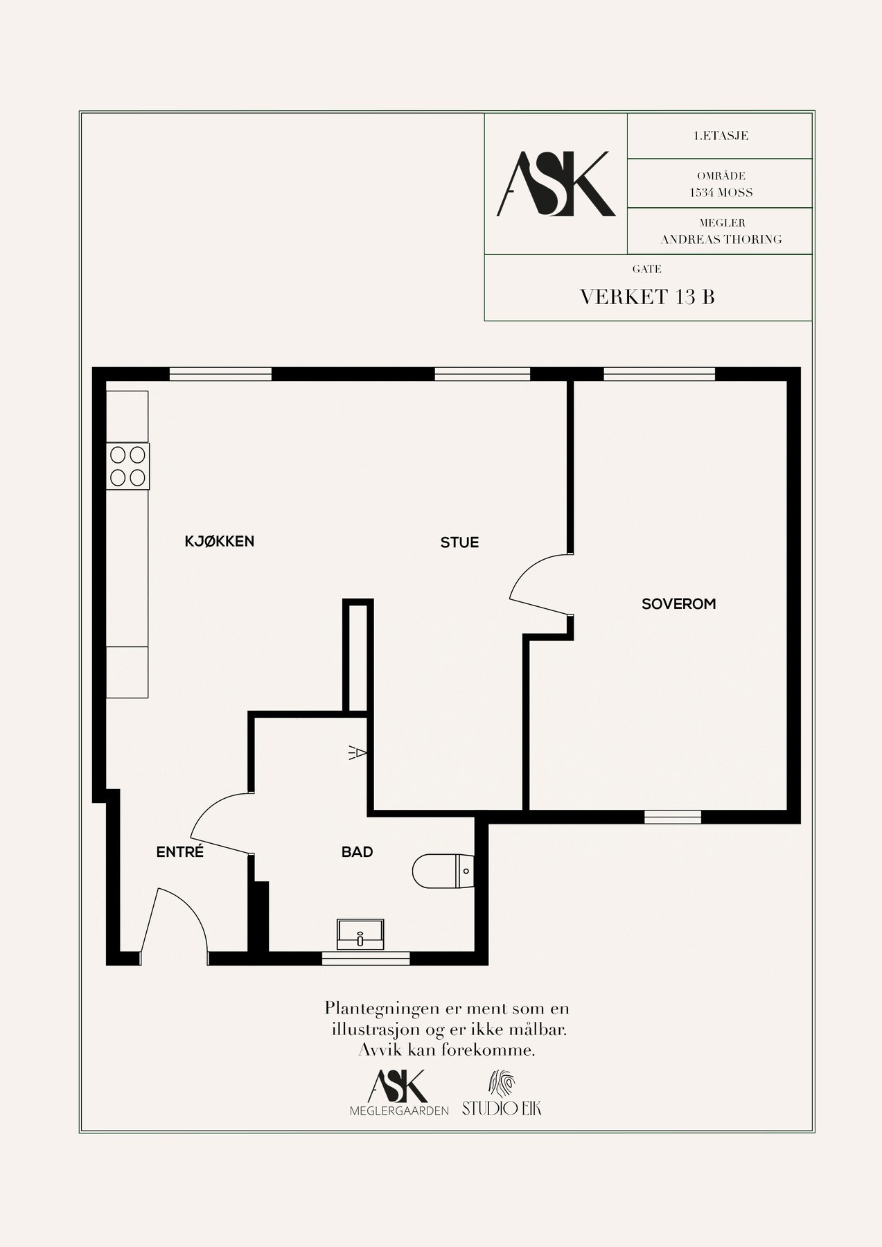 Plantegning Galleribilde