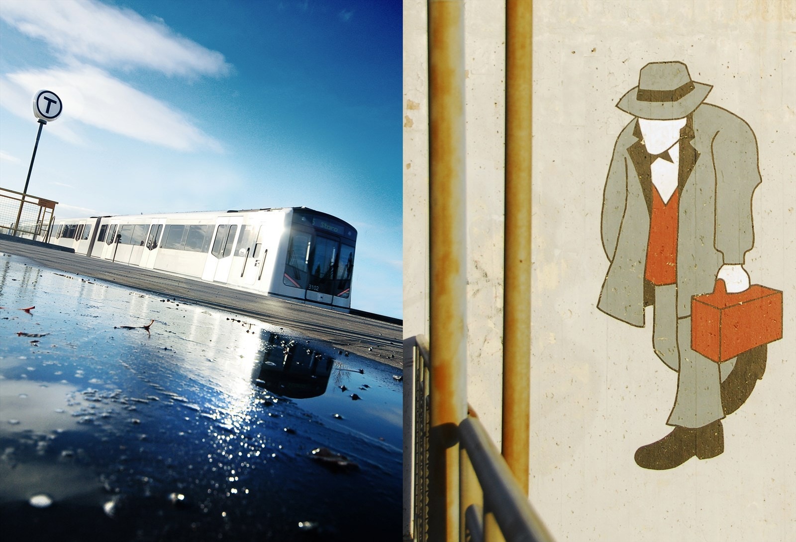 Rett ved ligger også T-bane samt buss, som tar deg enkelt inn til Oslo S. Galleribilde