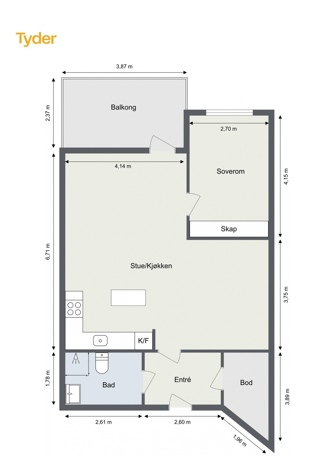 Planskisse Galleribilde