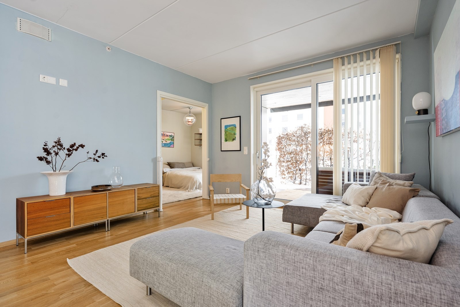 Boligen har balansert ventilasjon som sikrer et jevnt og sunt inneklima året rundt. Galleribilde