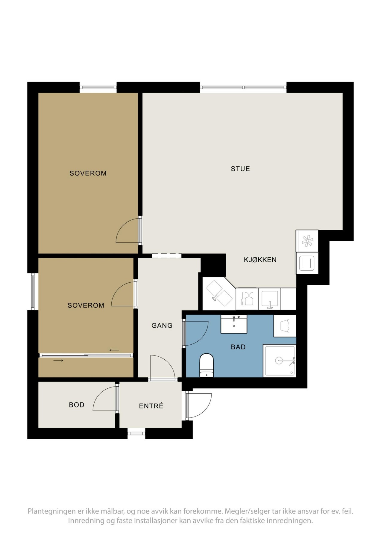 Plantegning 2. etasje. Galleribilde