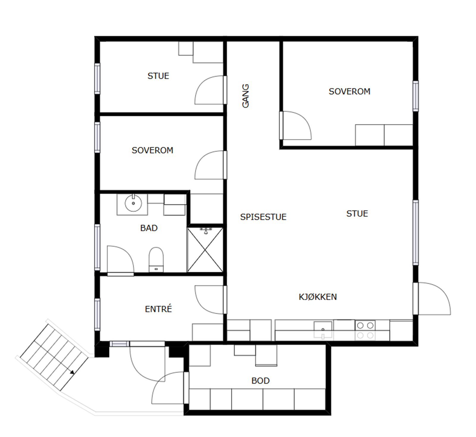 Planskissen er veiledende. Galleribilde