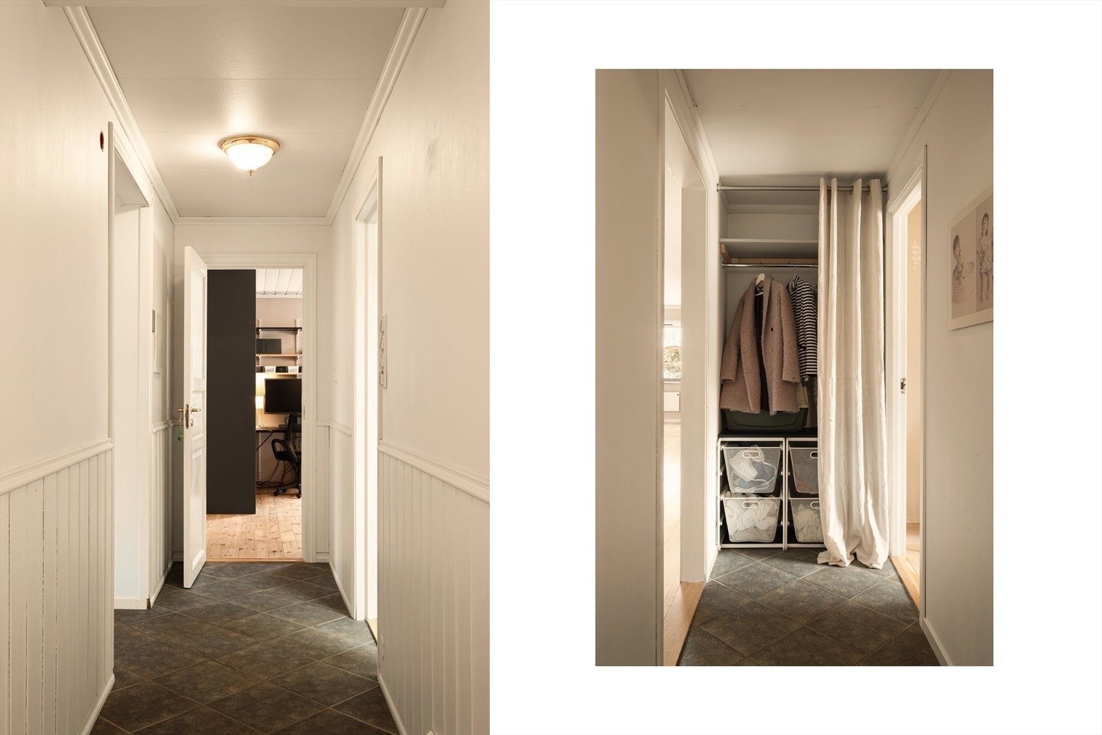 - 11,2m² flislagt gang med behagelig varme i gulv - Galleribilde