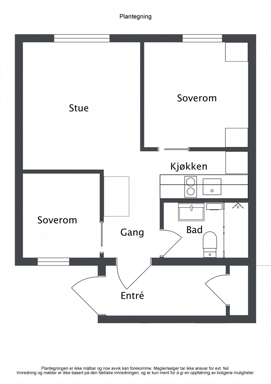 Plantegning Galleribilde