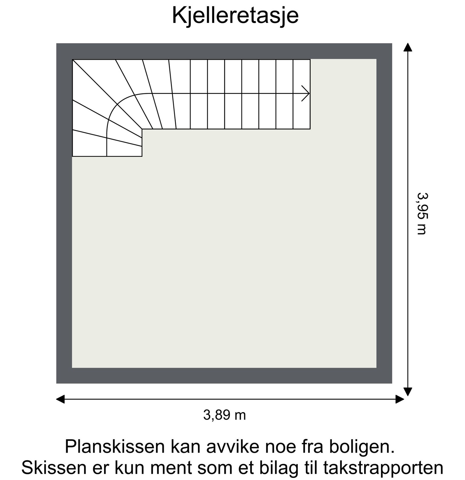 Planskisse kjeller. Galleribilde