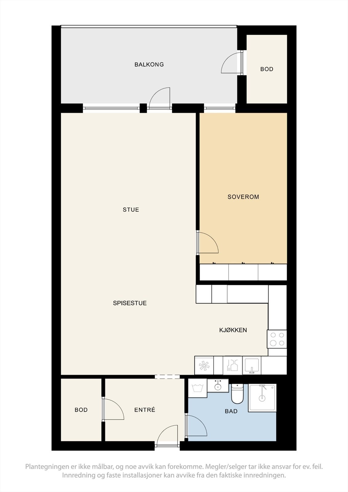 La oss starte med å se på planløsningen, for den er veldig praktisk. Galleribilde