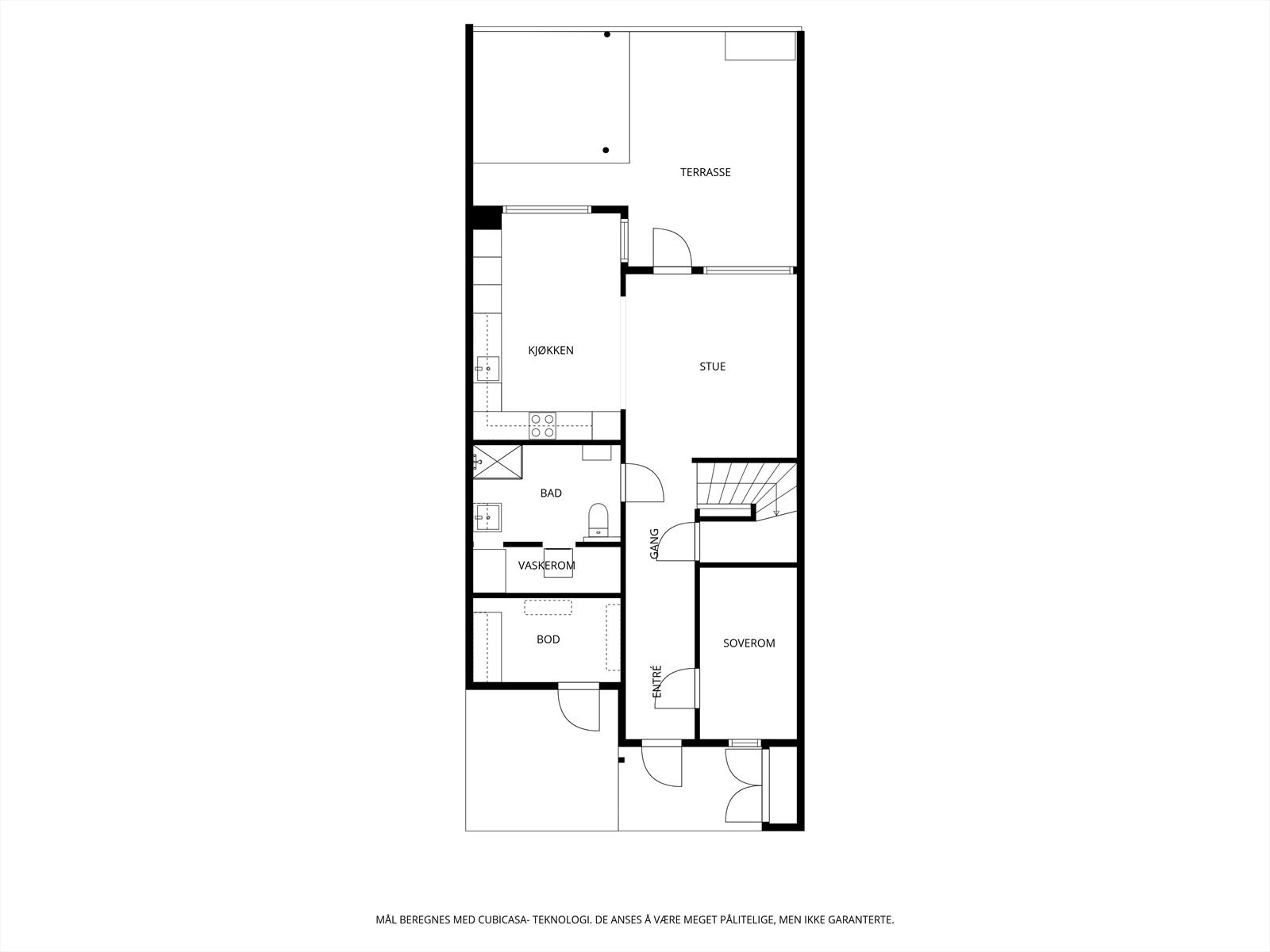 Plantegning 1. etasje Galleribilde
