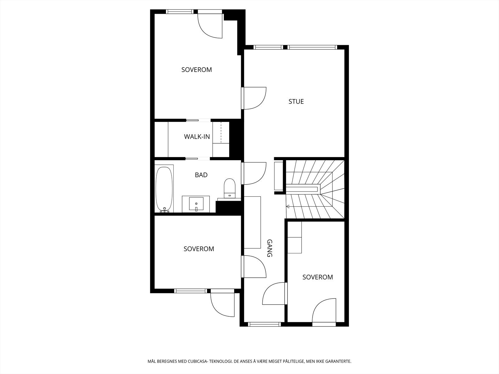 Plantegning 2. etasje Galleribilde