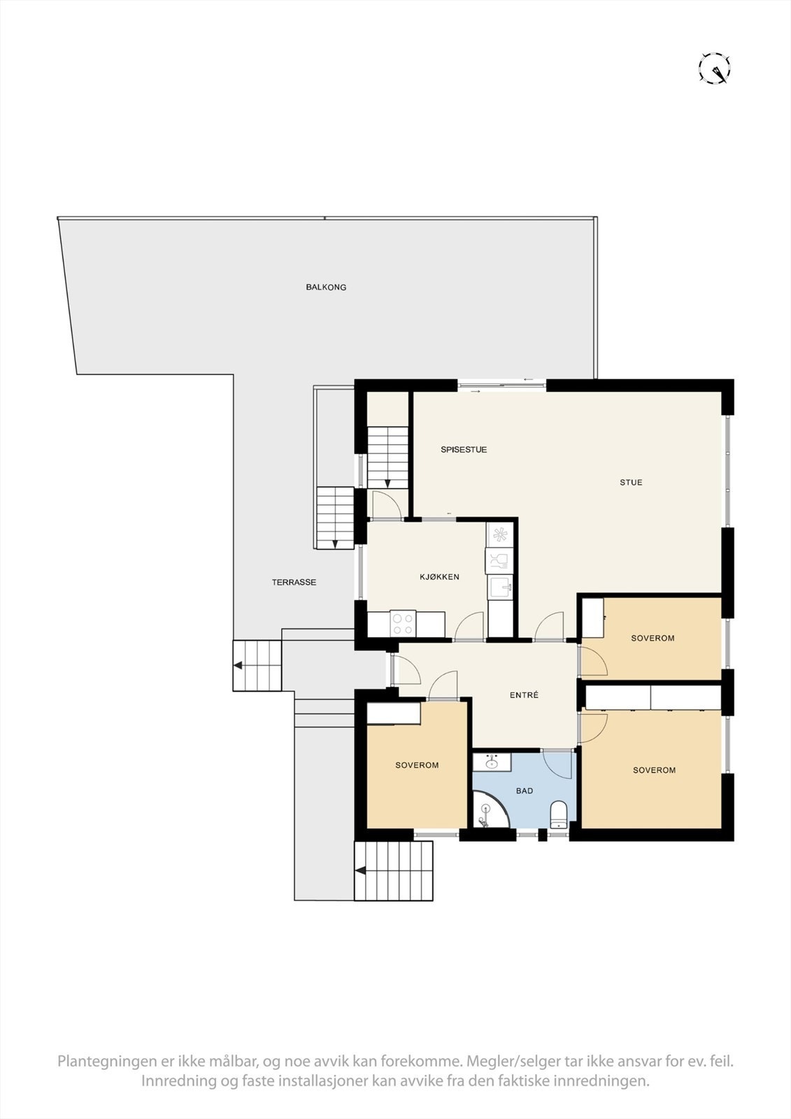 Plantegninger av hovedetasjen Galleribilde