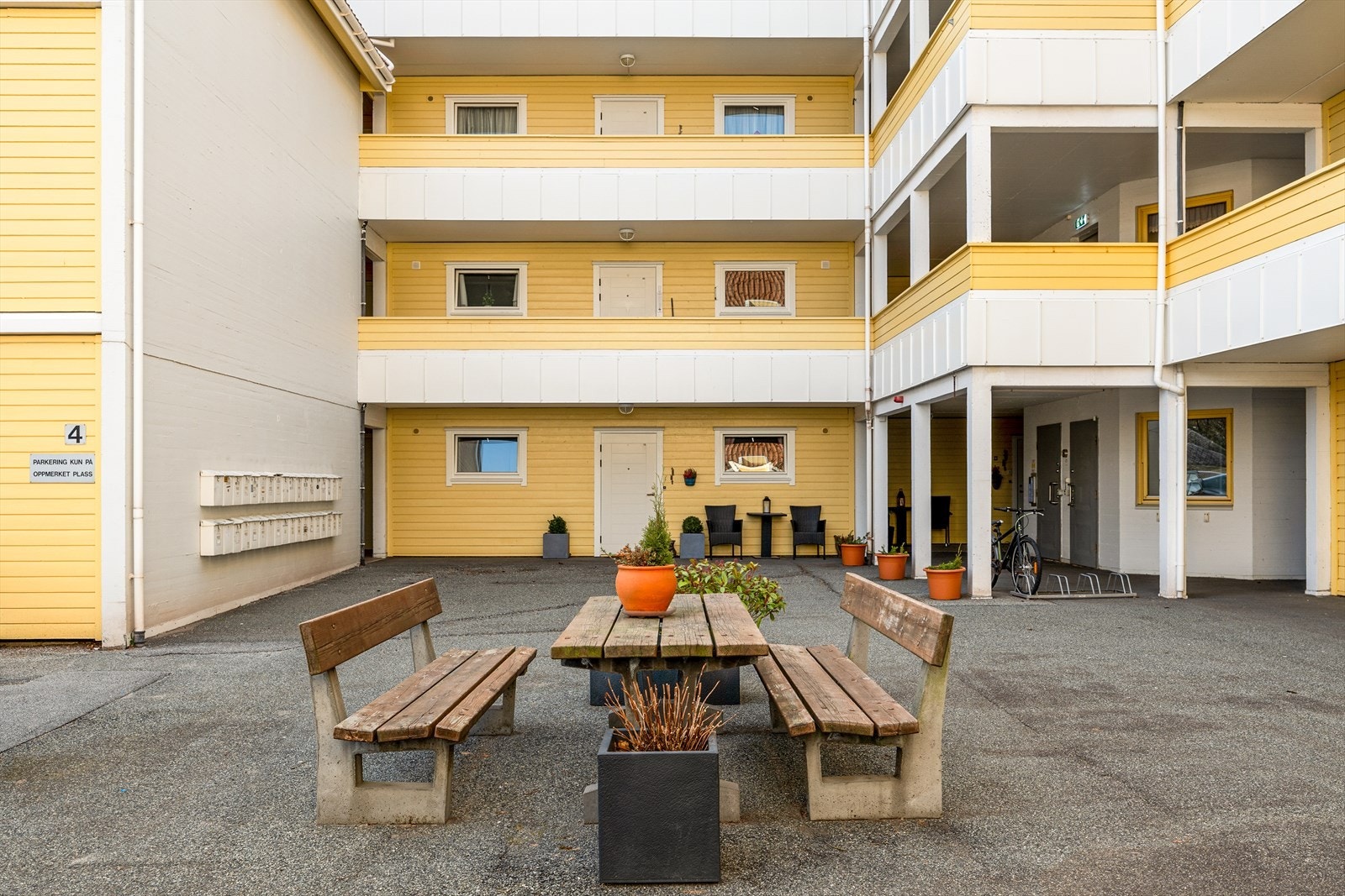 Koselig uteområde. Galleribilde