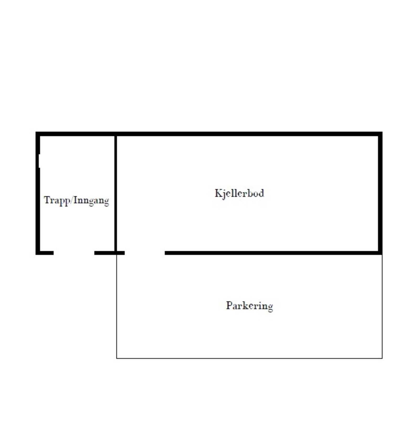 Plantegning av kjeller. Galleribilde
