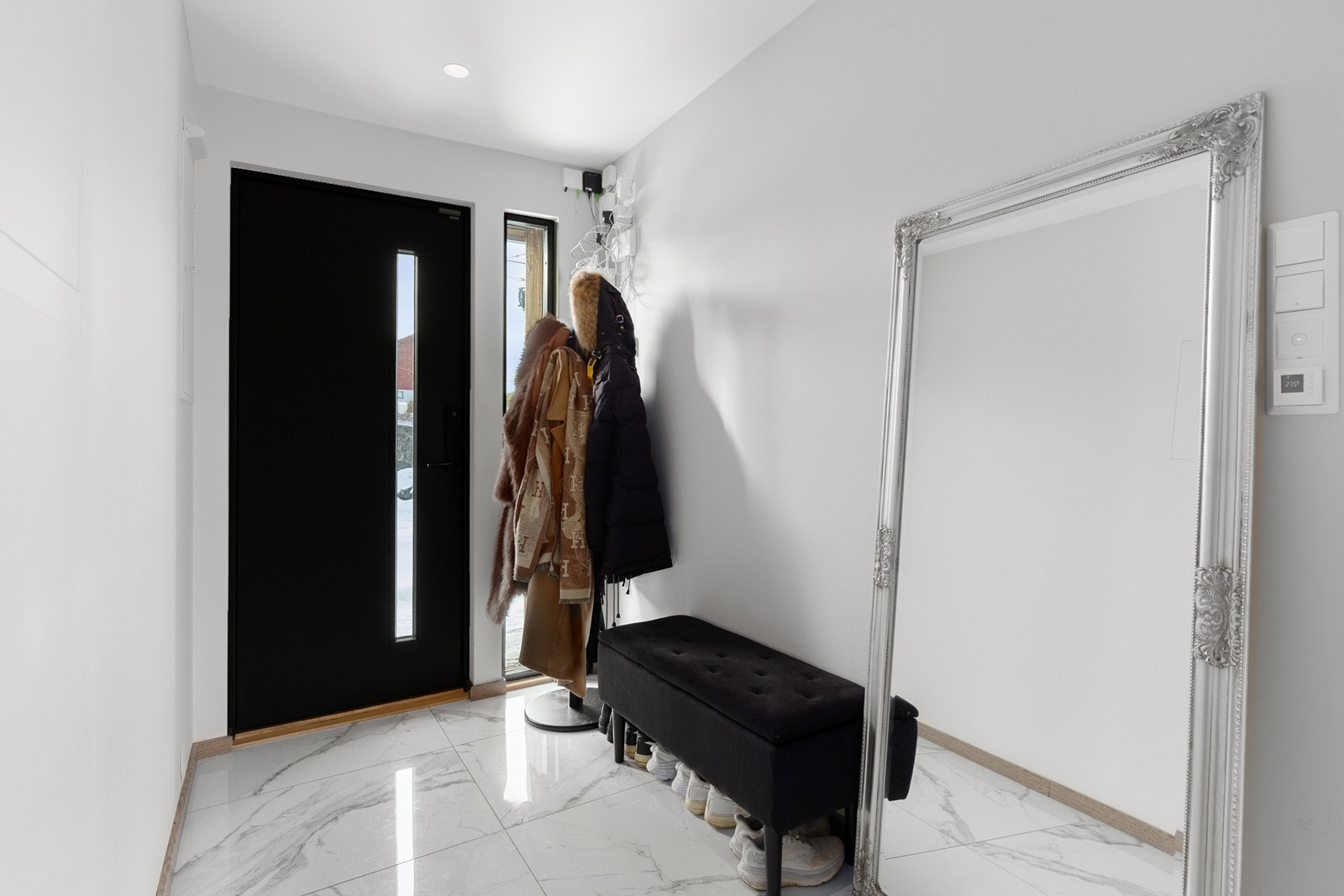 Flislagt ente med varmekabler Galleribilde