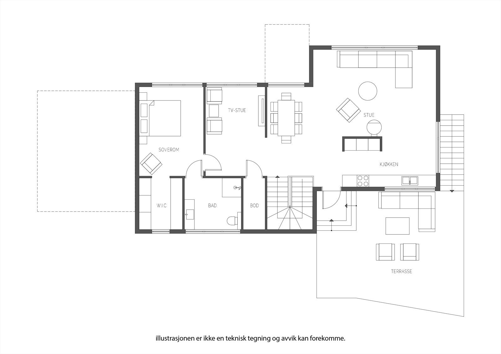 Plantegning 2. etasje Galleribilde