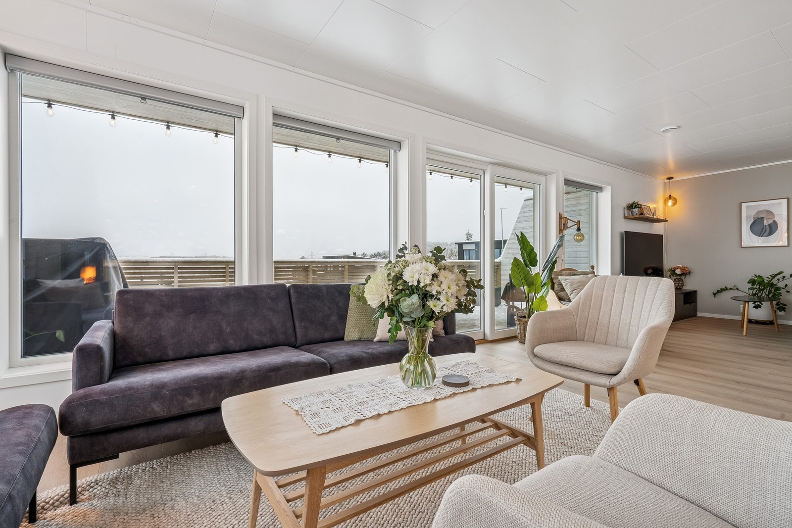 Romslig stue Galleribilde