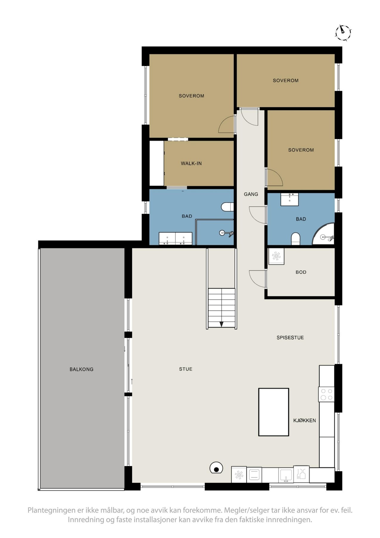 Plantegning hovedplan Galleribilde