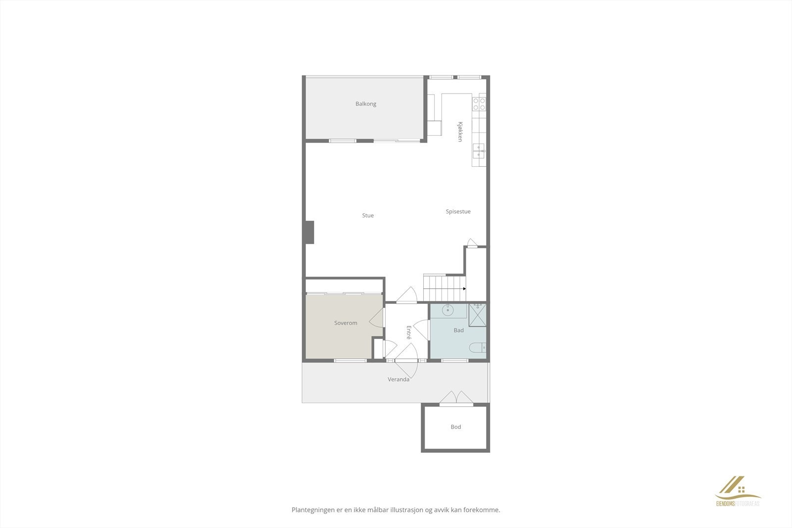 Plantegning - Hovedetasjen Galleribilde