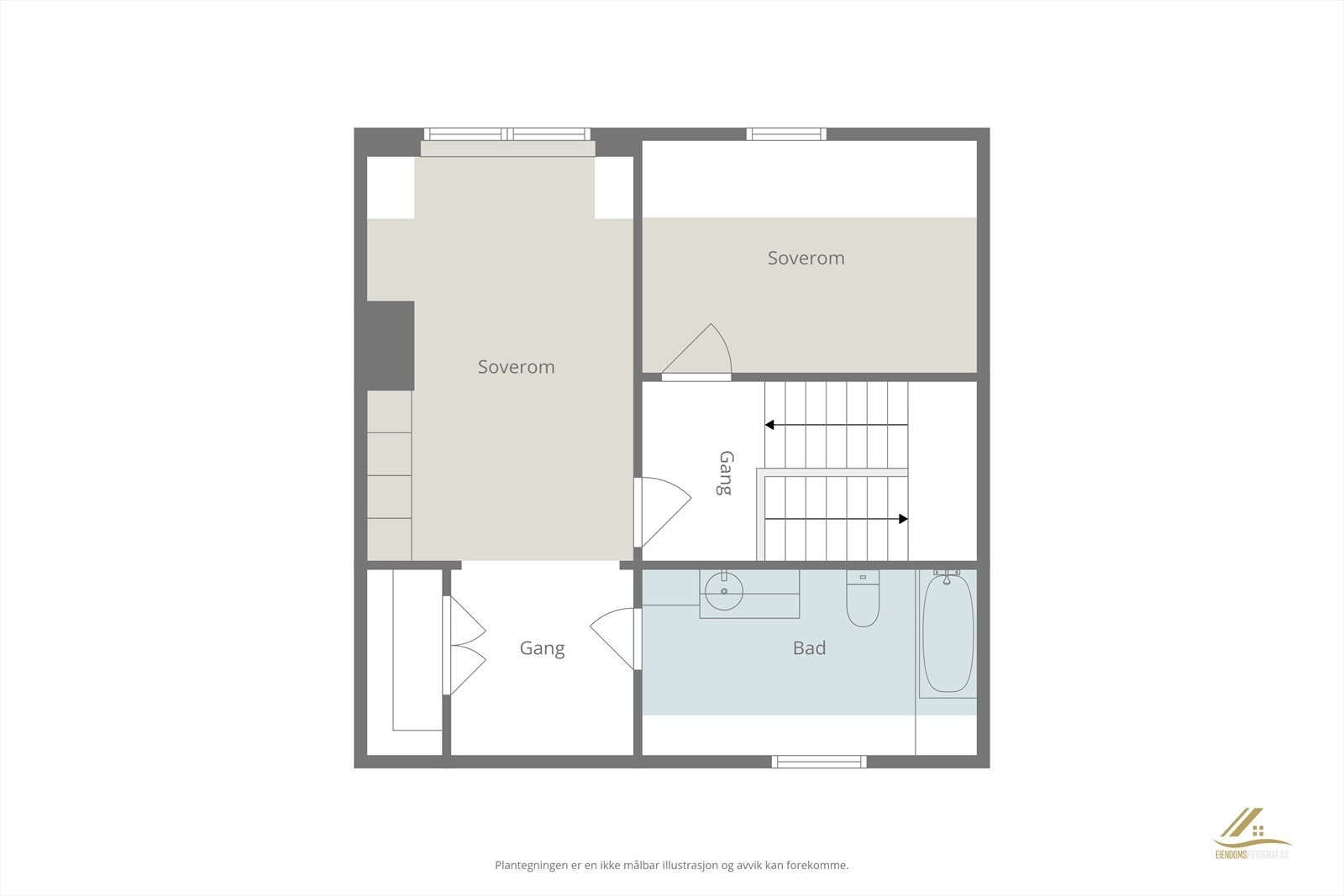 Plantegning - 3. etg. Galleribilde