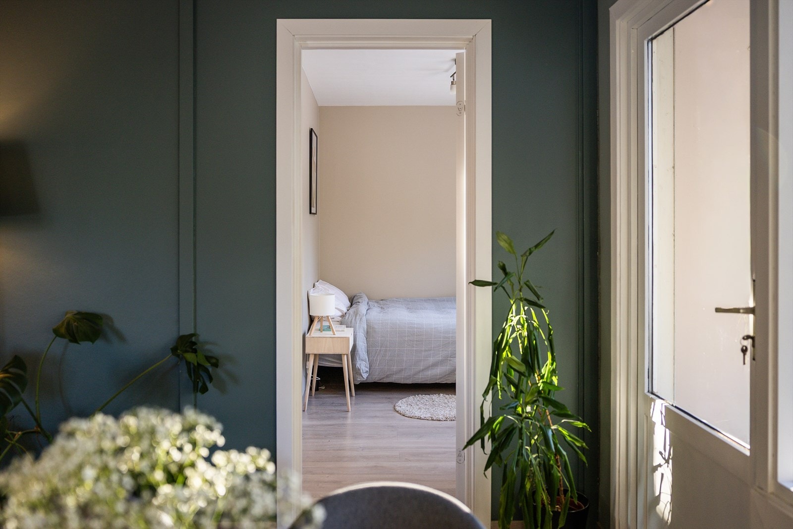 Det andre soverommet ligger i direkte tilknytning til stuen. Galleribilde