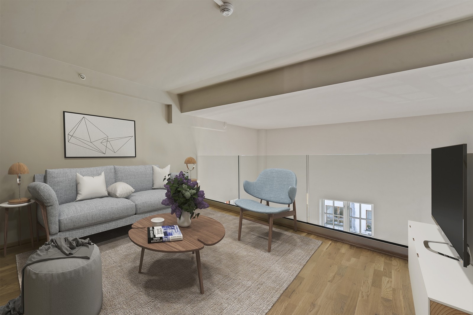 Bildet er digitalt møblert Galleribilde