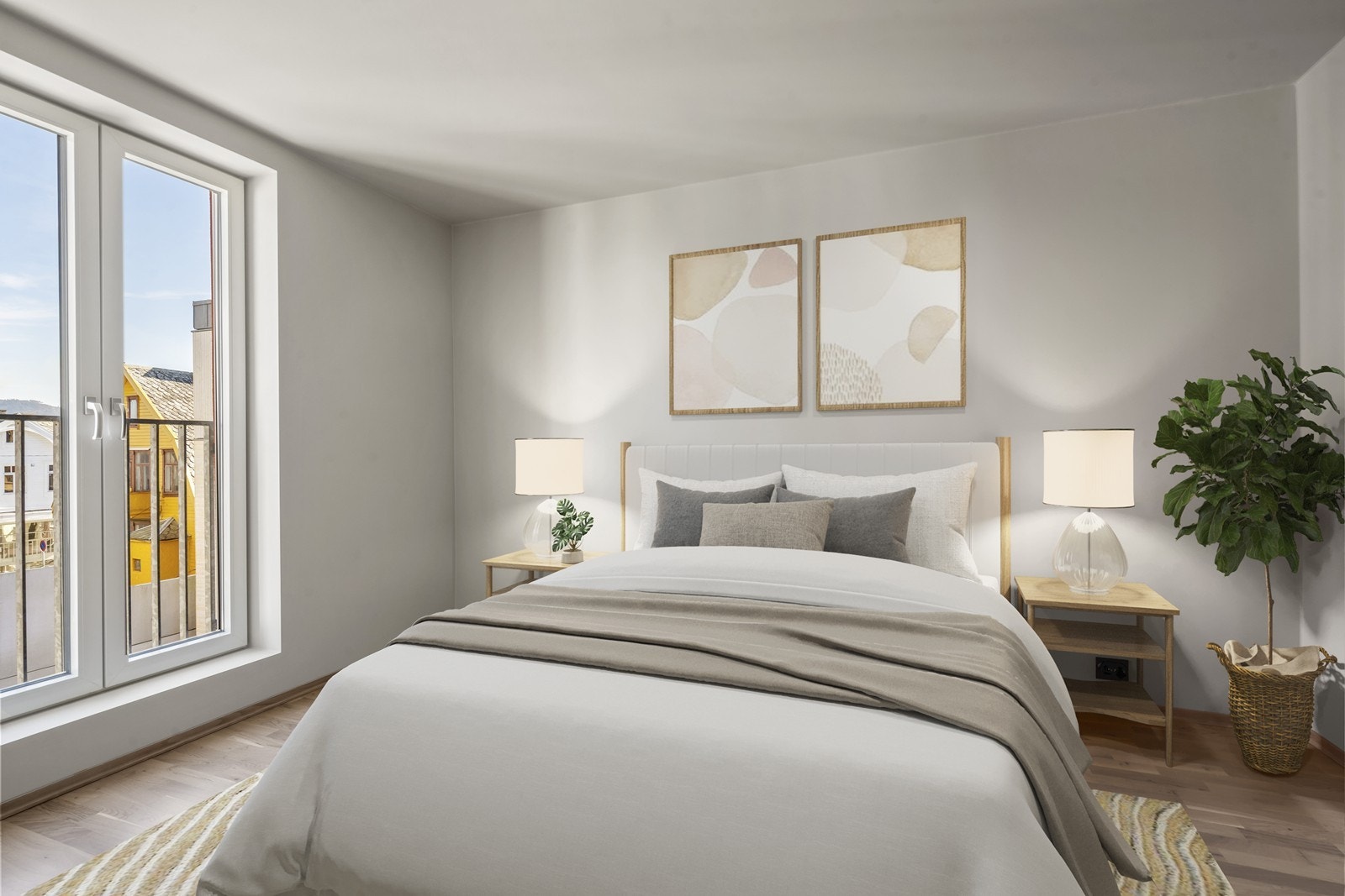 Bildet er digitalt møblert Galleribilde