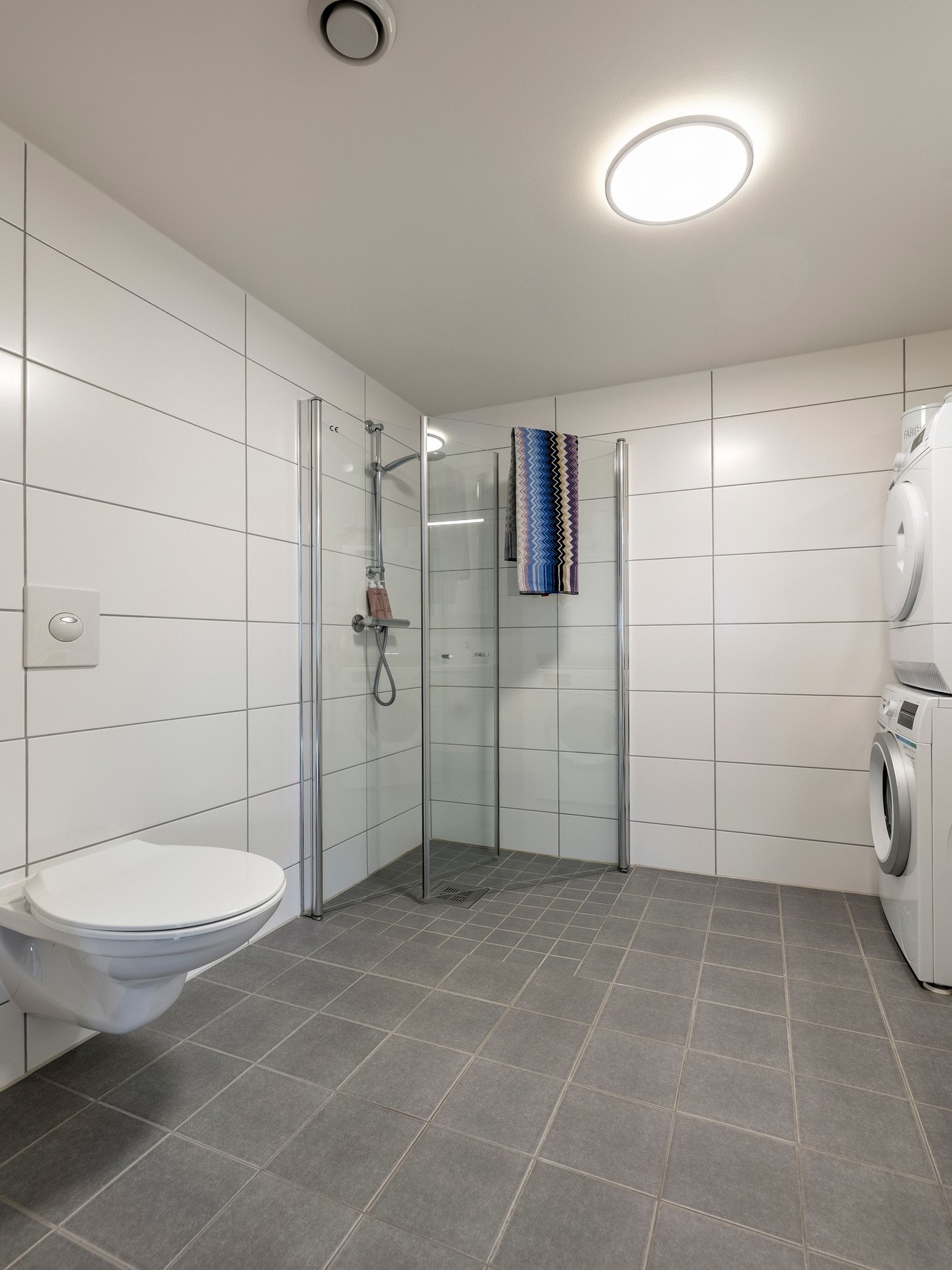 Det er også opplegg for vaskemaskin. Galleribilde