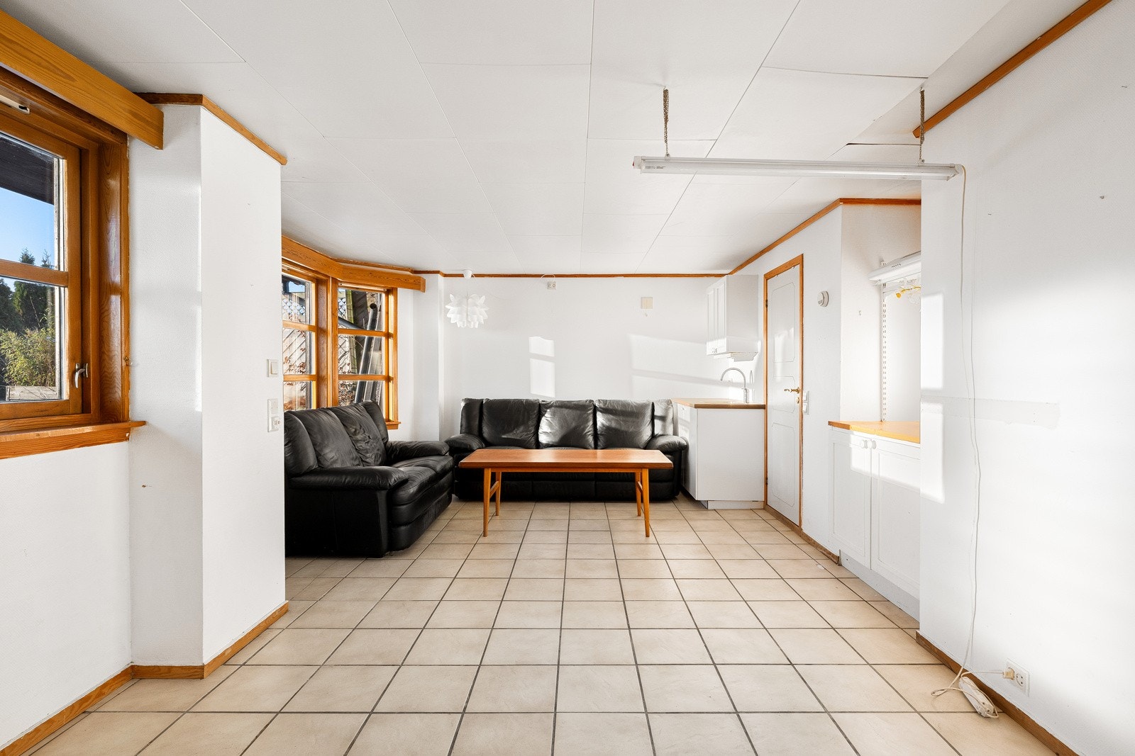 Gulvet er flislagt med varmekabler. Galleribilde