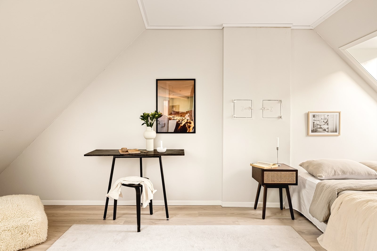 Soverommet måler 11,4 kvadratmeter. Galleribilde