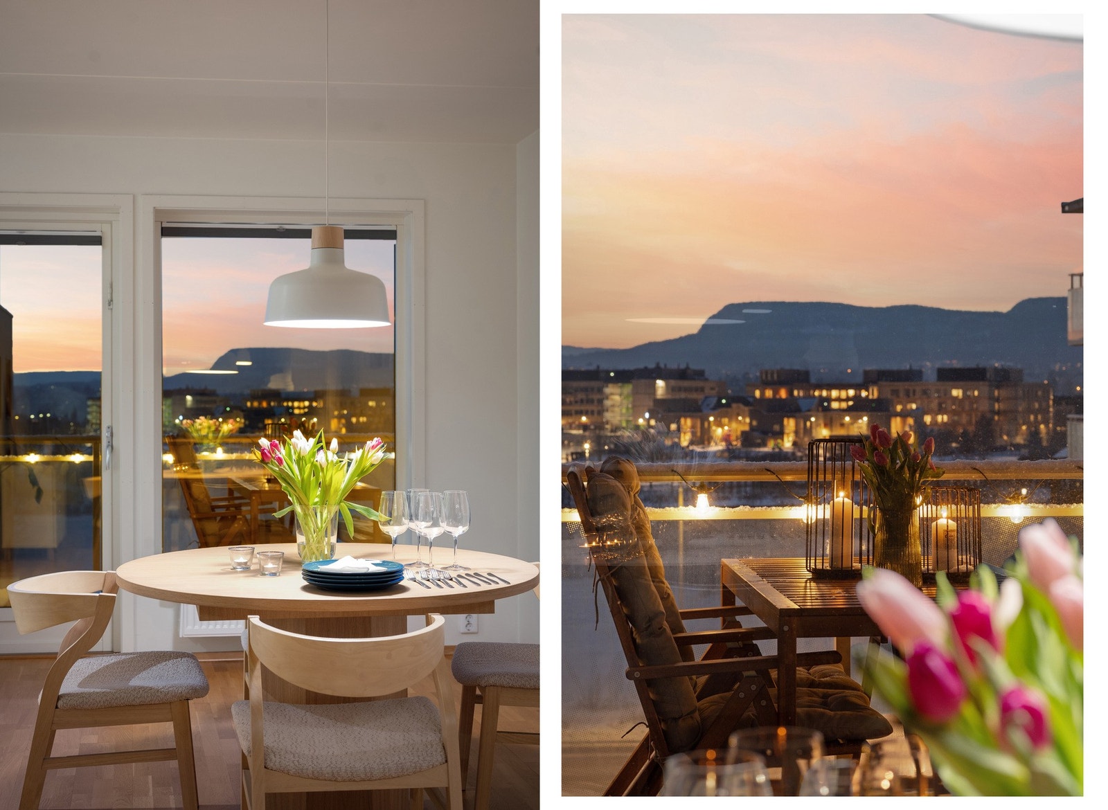 Hyggelig utsikt fra spiseplassen Galleribilde