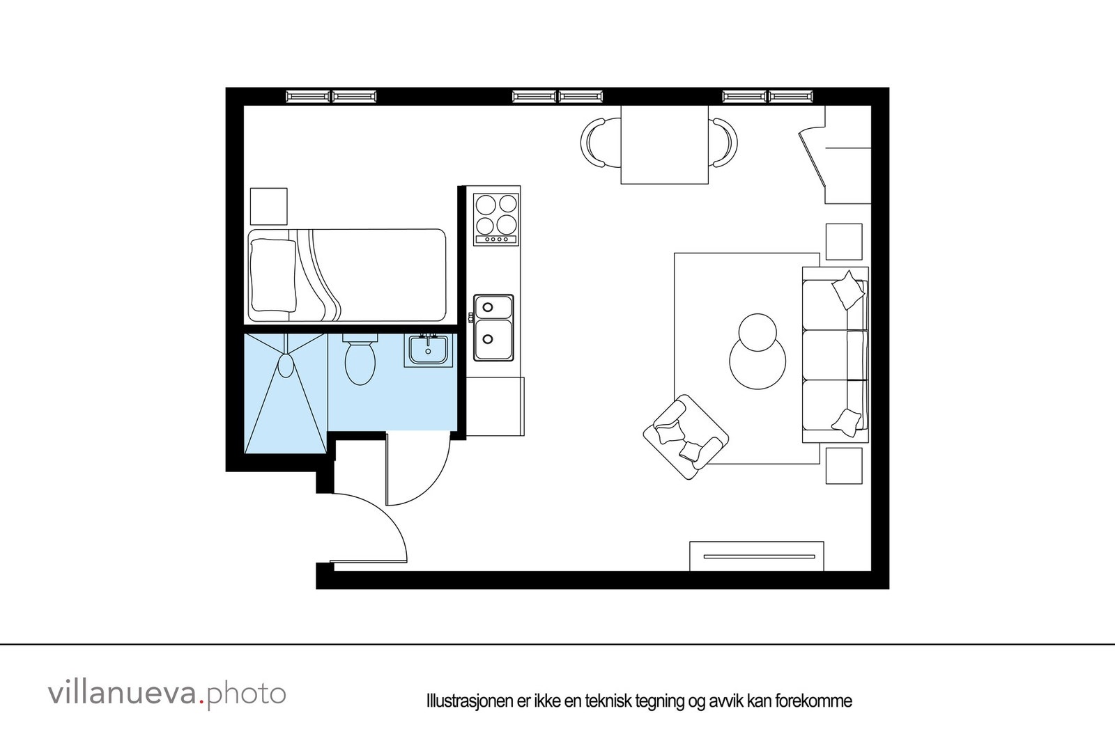 Plantegning - ikke målbar. Galleribilde