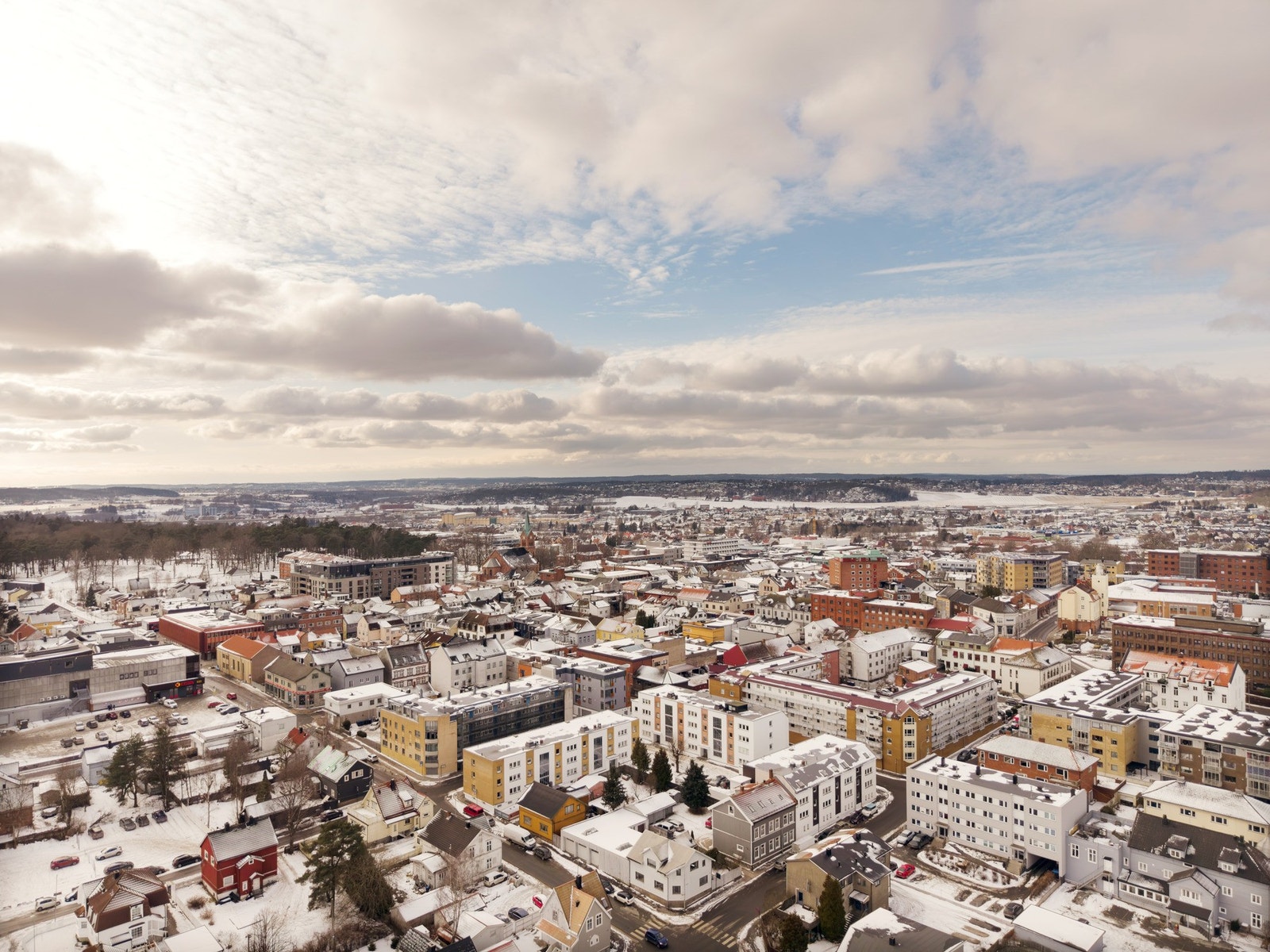 Dronefoto Galleribilde