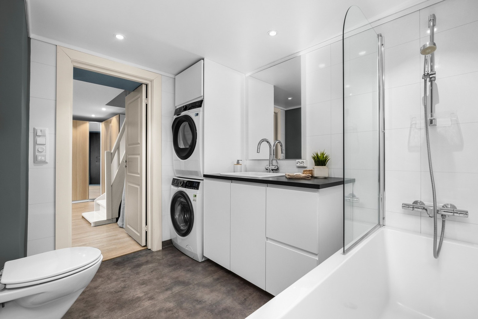 Bad/vaskerom ble pusset opp i 2017. Galleribilde