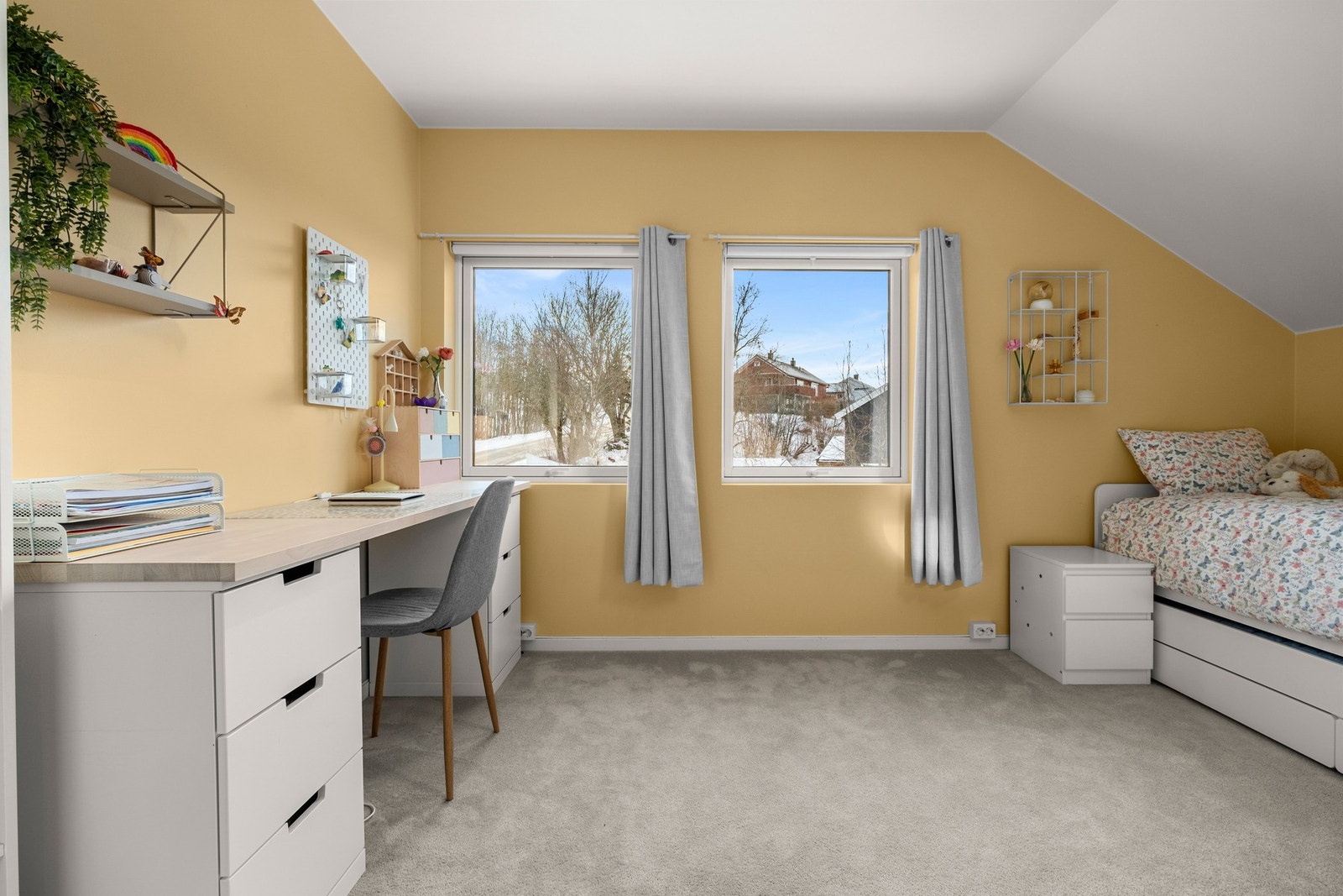 Soverom nr. 2 er på 12,5 kvm. Galleribilde