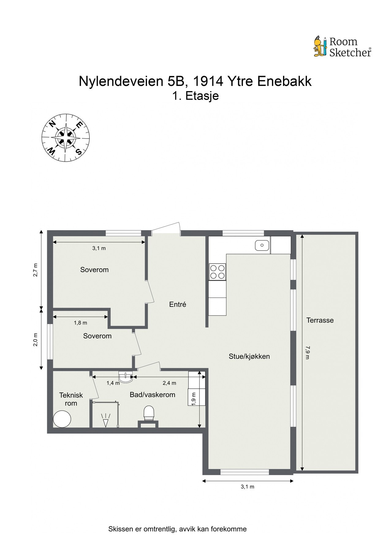 Plantegning. Galleribilde