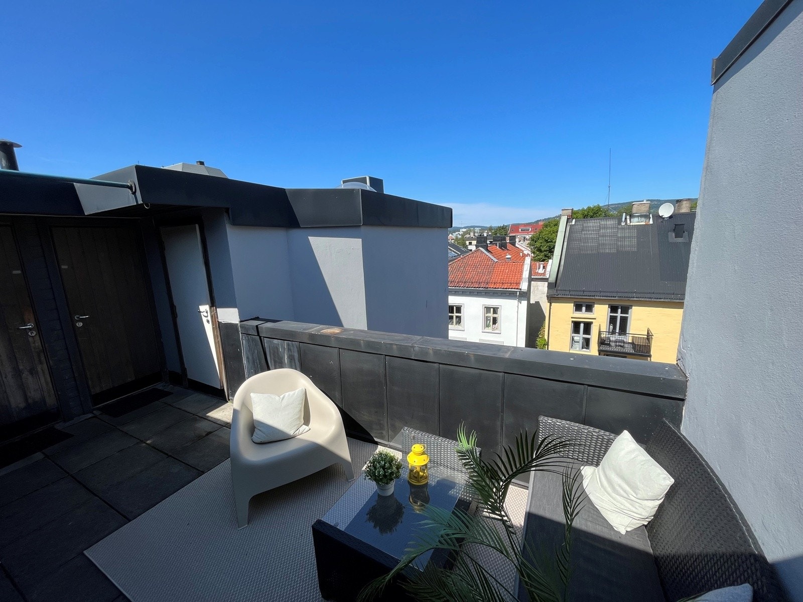 Felles takterrasse på toppen av bygget Galleribilde