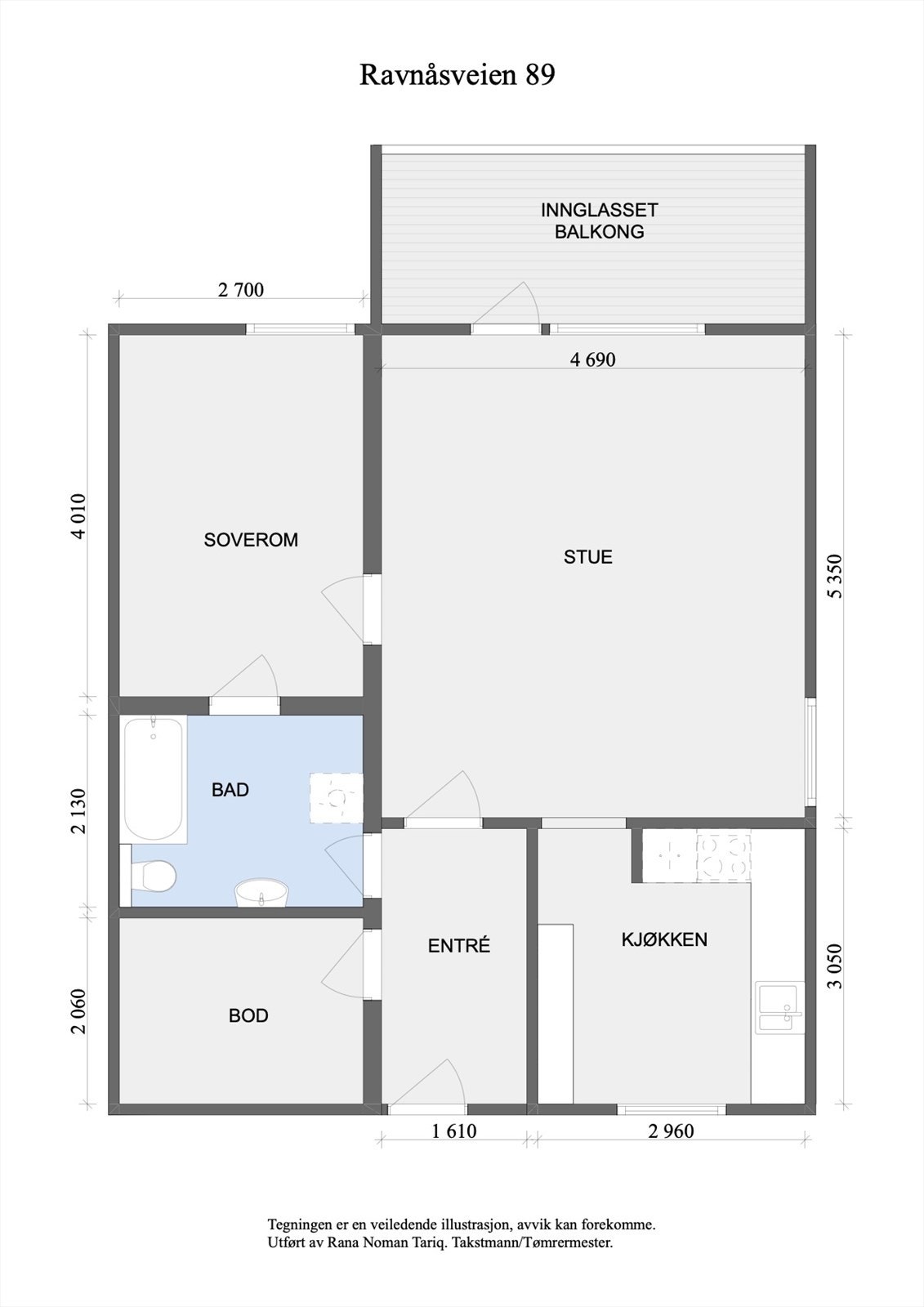 Leiligheten har en arealeffektiv planløsning med separat kjøkken og god romfølelse. Galleribilde