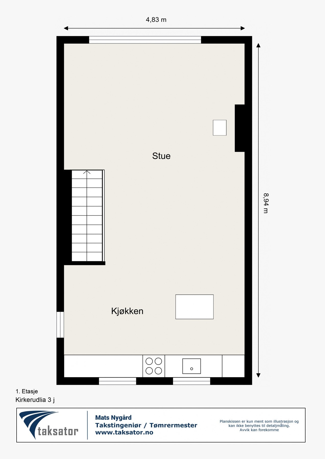 God og arealeffektiv planløsning over to plan Galleribilde