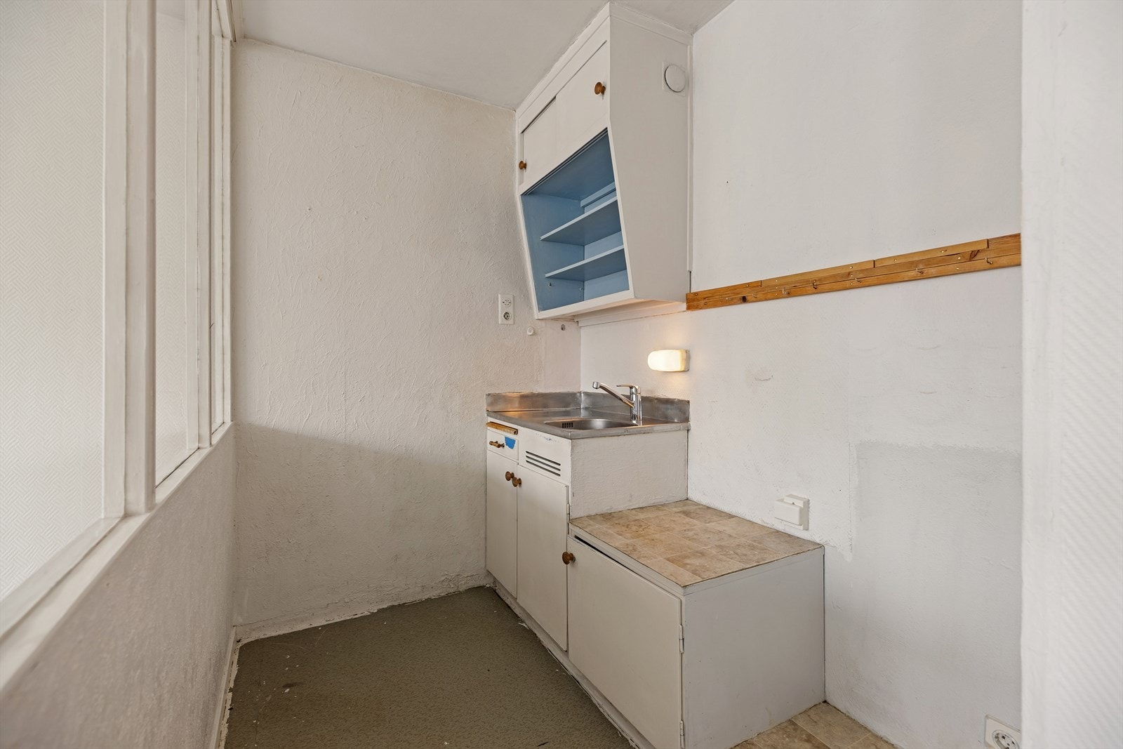 Kjøkken med innredning fra byggeår. Galleribilde