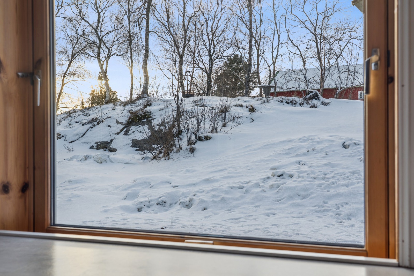 Utsikt fra kjøkkenvindu. Galleribilde